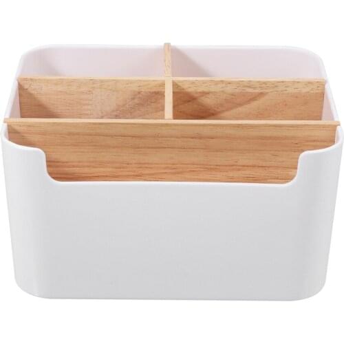 OUNONA Desk Organizer Desktop Stationery Multipurpose 5-Compartment Storage Holder for Pen Pencil