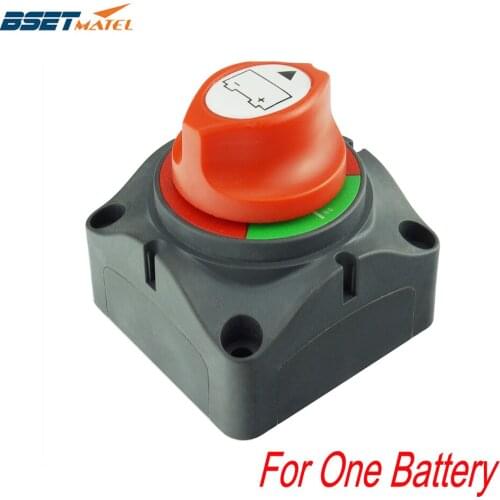 Universal 12V/24V Battery Selector Isolator Master Switch Cutoff Cut Off Disconnect Power Kill Main Switch Marine Boat Car RV
