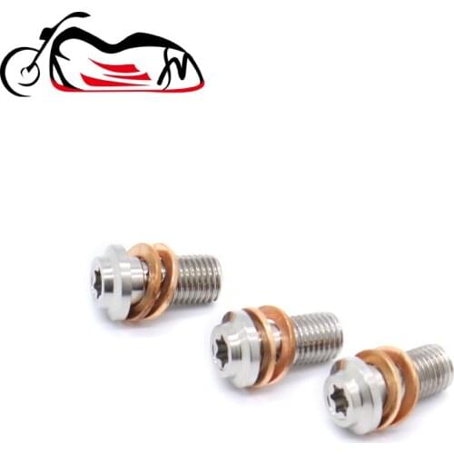 Motorcycle Universal Front Rear Brake Master Cylinder Screw Oil Hose Adjuster Stainless Banjo Bolt Screws M10*1.25 Accessories