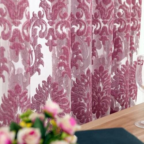 Home Decoration Curtains for Living Room Tulle Blind Panel Fabrics For 3d Sheer Curtain For Bedroom Kitchen Window Treatments