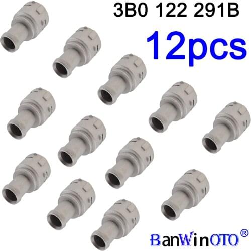 12cs Aluminium Quick Connector Cooling Coolant Flange Hose Coupler Pipe For Audi TT VW Passat Touran 3B0 122 291B 3B0122291B