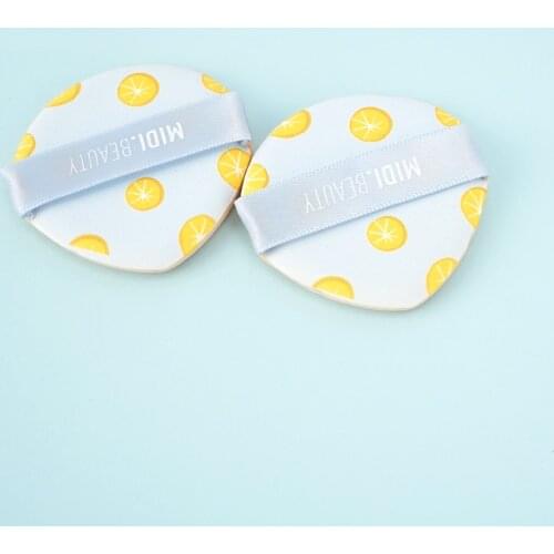 2pcs/set Water Drop Fruit Air Cushion Puff Refreshing Dry Wet Dual Use Concealer Liquid Foundation BB/CC Cream Make up Puffs