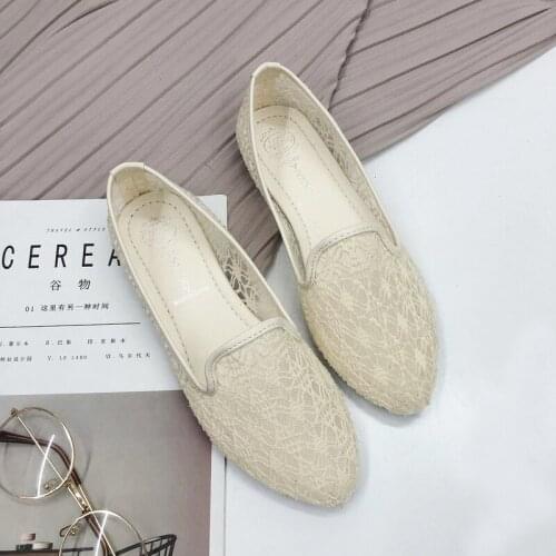 2020 Women Flat Shoes New Ladies Shoes Fashion Comfortable Classic Basis Hollow Out Flat Shoes Casual Womens Shoes W33-68