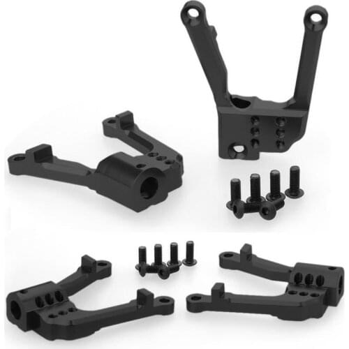 4PCS RC Car CNC Aluminum Shock Damper Towers Mount for 1/10 RC Crawler SCX10 II 90046 90047