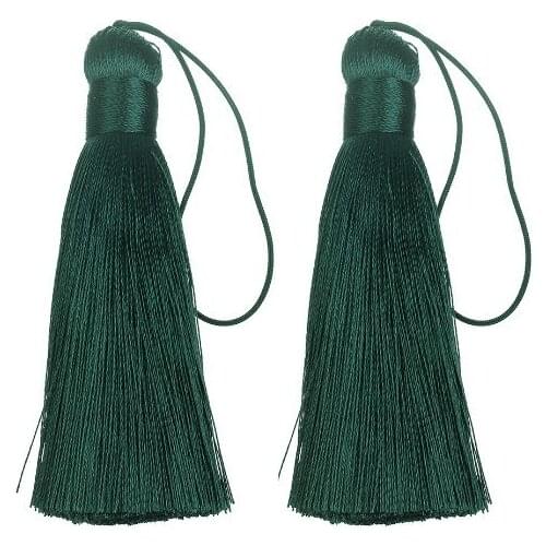 6PCS/Pack mixed color 82mm Hanging rope Silk Tassels fringe sewing bang tassel trim key tassels for DIY Embellish curtain access