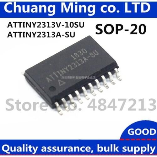 Free shipping 50pcs/lot ATTINY2313A ATTINY2313V ATTINY2313V-10SU ATTINY2313A-SU ATTINY2313 SOP-20 IC