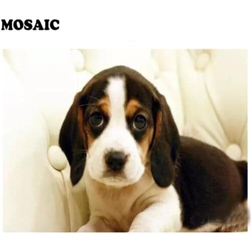 Beagle Diamond Painting Dog Diamond Embroidery Full Square Mosaic Picture Of Rhinestone Painting With Diamond Animal Decor Home