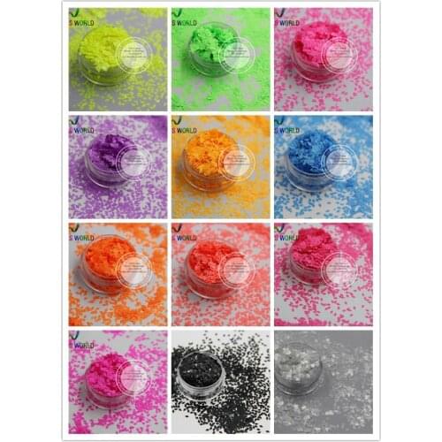 TCT-140 Rhombus Neon Bright Matte Colors 2MM Solvent Resistant Glitter Nail Art Nail Gel Makeup Manual DIY Crafts Decoration