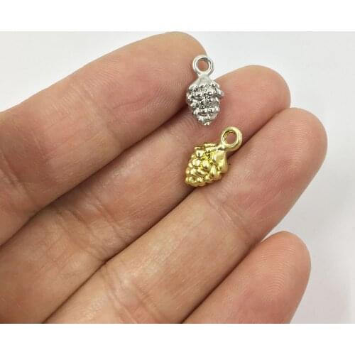 Eruifa 20pcs 12*7mm Nimi Pine Cone Zinc Alloy necklace,earring bracelet jewelry DIY handmade 2 colors