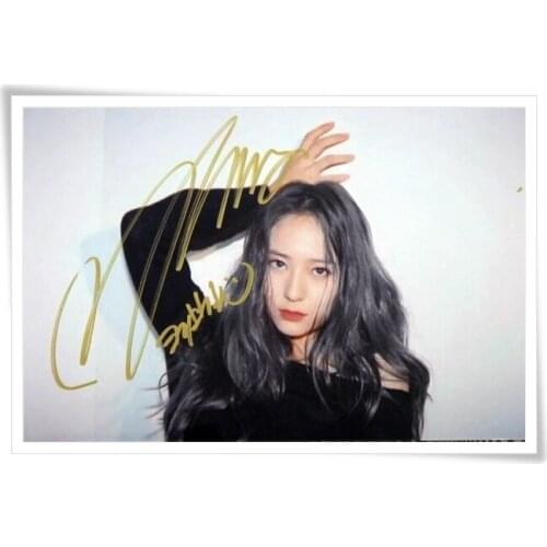 F(x) FX Krystal Autographed with pen photo picture 4*6inches new korean freeshipping 11.2016 01