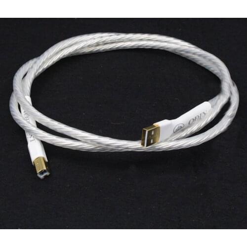 Hifi 1pcs interconnect USB cable with A to B plated gold connection USB audio digital cable