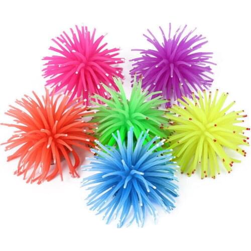 Artificial Aquarium Decoration Sea Urchin Plant Water Silicone Coral Aquatic Ornament Fish Tank Grass Marine Decor Accessories
