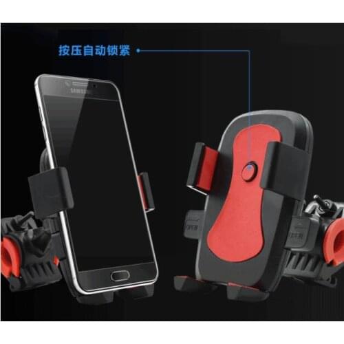 E0326 Motorcycle Phone Holder 360 Rotatable Handlebar For 3.5-6.5 Inch Devices Rearview Mirror Mobile Cell Phone Stand Holder