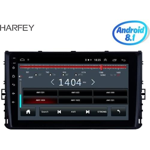 Harfey GPS Multimedia Player Android 10.0 Car Radio Stereo Touchscreen 9" 2Din Head Unit For VW Volkswagen Universal With USB
