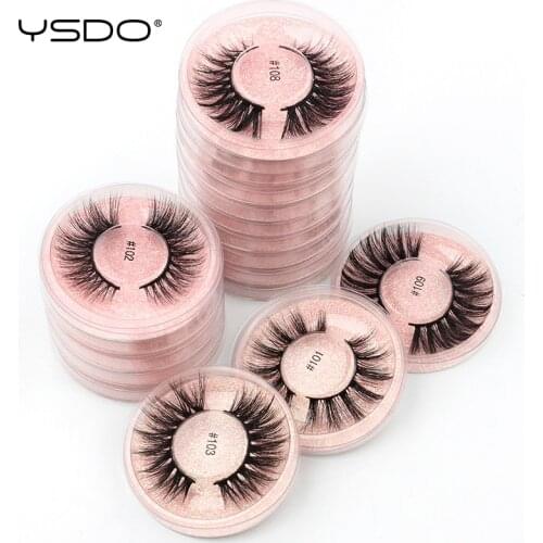 Wholesale Mink Eyelashes 4/10/20/50/100 PCS 3D Mink Lashes Set Natural False Eyelashes Fake Eye lash Makeup Thick Lashes In Bulk