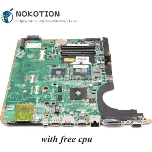 NOKOTION 580976-001 600816-001 DA0UP6MB6F0 For Hp pavilion DV6 DV6-2100 Laptop Motherboard PM55 DDR3 GT210M GPU Free CPU