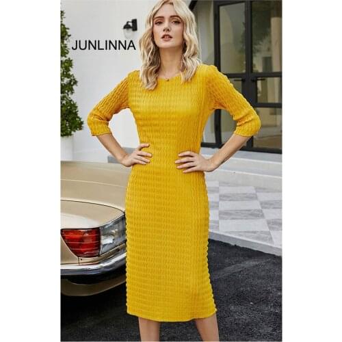 Pleats Materials Dresses One Free Size Pure Colur Women Spring and Autumn Dress Split Fashion Casual Wear