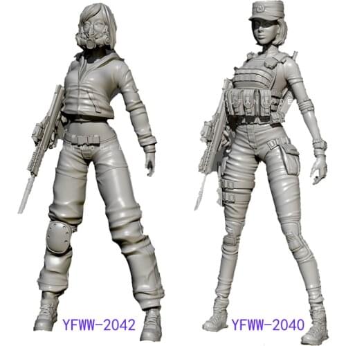 1/35 YuFan Female Special Force Resin Soldier YFWW35-2042