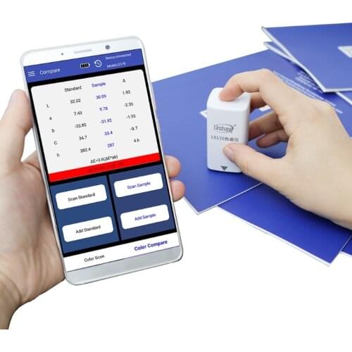 APP Portable Digital Colorimeter Color Difference Meter Color Analyzer 8mm LS170 E5BE