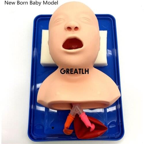 New born baby pseudo-human simulation tracheal intubation cardiopulmonary resuscitation model Manikin model