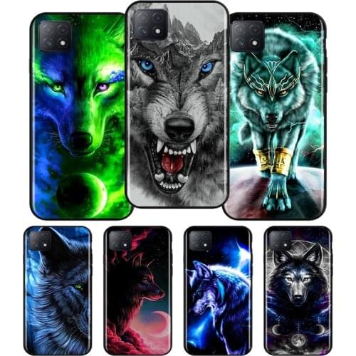 Cool Wolf Totem Silicone For OPPO AX7 A1K A94 A93 A92S A73 A72 A53S A52 A32 A31 A12E A11X A9 A5 2020 Soft Phone Case