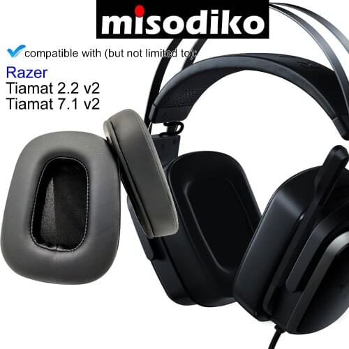 Misodiko Headphones Ear Pads Cushions Earpads Kit Replacement for Razer Tiamat 2.2 v2, Tiamat 7.1 v2 Gaming Headset