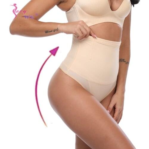 SEXYWG Thong Shapewear Women Butt Lifter Body Shapewear Slimming Underwear High Waist Trainer Belly Shaper Control Panties