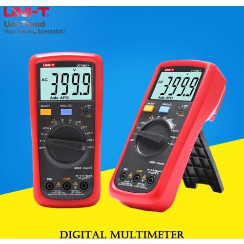 UNI-T UT136C+/UT136B+Autoranging Digital Multimeter;Digital Hold/Automatic Shutdown/Temperature Test