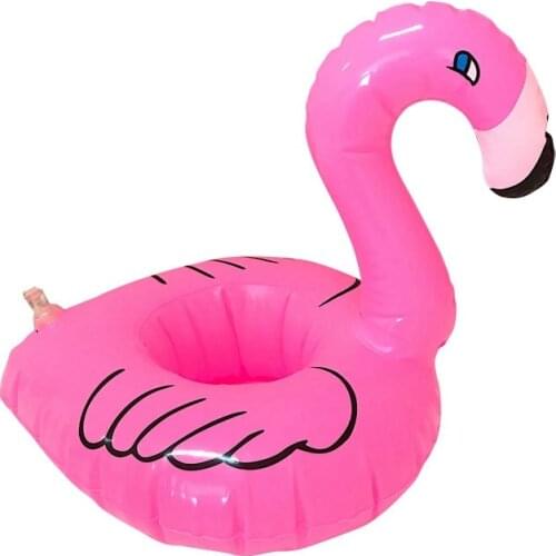 Party DIY Toy Mini Floating Cup Holder Swimming Water Toys Party Beverage Boats Baby Pool Toys Inflatable Flamingo Drink Holder