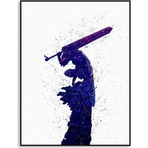 Japanese Pop Animation Berserk Canvas Art Poster Print Wall Picture Painting Modern Living Room Home Decor Painting Frame