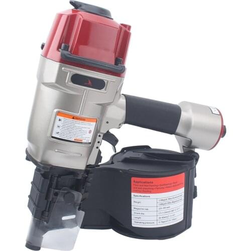 YOUSAILING CN80 Industrial Pneumatic Coil Gun Air Nailer Nail Gun Pneumatic Nailing Gun Roofing Tool for Pallet 50mm-83mm