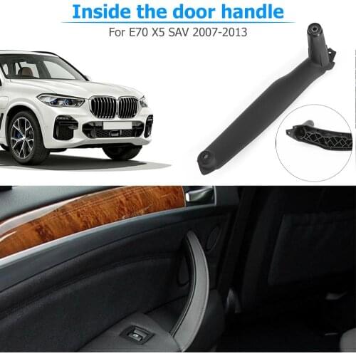 1Pcs Car Right Left Inner Door Panel Handle Pull Trim Cover For BMW E70 X5 E71 E72 X6 SAV Car Accessories