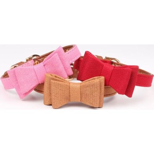 2017 style dog collar bow Towel pet pupply product dog & cat collar towel leash set necklace 5 choose