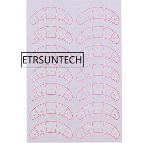 7000pairs Measurement Planting eyelash paste Graft Eyelash extension Patch Practice 5-point positioning measuring sticker F1709