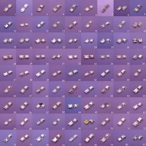 81models mini micro usb jack connector socket charging Port 5pin 7pin for Samsung HTC Lenovo Huawei ZTE...mobile phone tablet pc