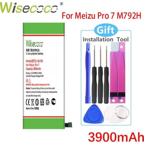 Wisecoco BA792 3900mAh Battery For Meizu Pro 7 M792Q M792C M792H SmartPhone Battery Replace+ Tracking Number