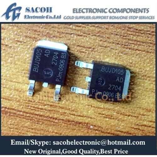 Free Shipping 10Pcs BUJD105AD BUJD105 BUJD103AD BUJD105 TO-252 8A 700V NPN power transistor