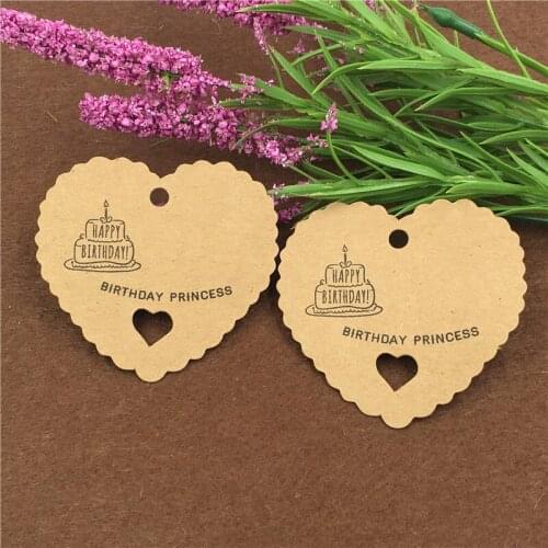 Heart Shape Love Price Tag Gift Presents Package Decoration Especially For You Hang Tag Birthday Engagement Hang Tag 100Pcs/Lot
