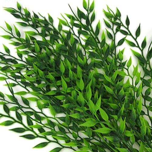 Dy Simulation Of Willow Branches Plastic Green Plant Rattan Fake Flower Wall