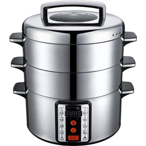 Electric Steamer SMS-32D Multi-function Household Large Capacity Steam Pot Two-layer Cage
