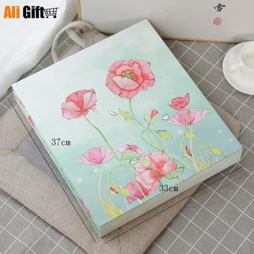 Photo Album 6 Inch Memory Books 800 Pieces of Plastic Album This Insert-type Family Flower-clearing Series Pictures Storage