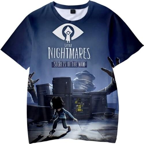 Little Nightmares 2 Tshirt 3D O-Neck Boys/girls Tshirt BreathableShort Sleeve Harajuku Streetwear Game Little Nightmares Clothes