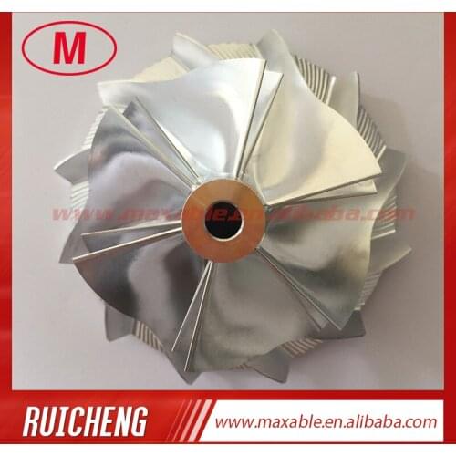 GT15-25 47.56/61.98mm 6+6 blades turbocharger billet/milling/aluminum 2618 compressor wheel