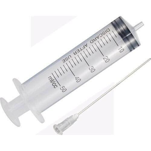 CISSPLAZA 4pcs refill tool 50ML syringe injector + 10cm long needle compatible for HP 970 971 973 974 975 980 981 refill tools