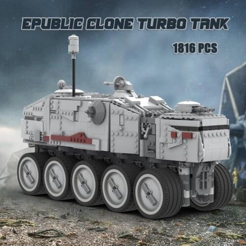 MOC Building Blocks Clone Model Turbo Tank Building Bricks Movie Space Wars Weapon The UCS Toys For Kids Children