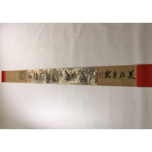 The beauty lies in the natural figure scroll painting, wall decoration scroll painting