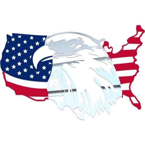 Creative American Flag Eagle Acrylic Wall Sticker Hollow-Out Acrylic Living Room Bedroom Decorative Stickers