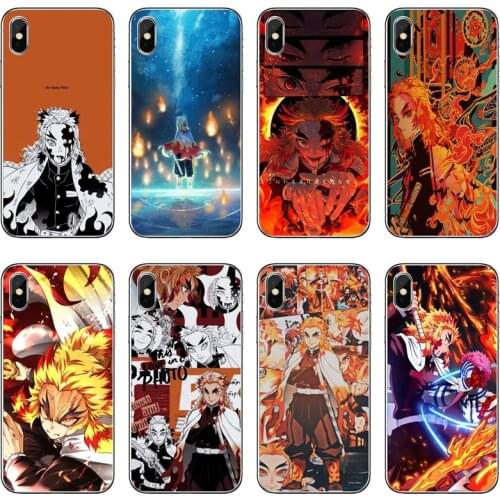 Kyoujurou Rengoku Demon Slayer Accessories Phone Case For Huawei P40 P30 P20 Pro P10 P9 Lite Y5 Y6 Y7 Y9 P Smart Plus 2018 2019