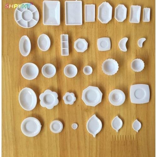Hot! High Quality 33 Pcs/Set Mini Kitchen Tableware Miniatures Cup Plate Dish Decor Toys for Kids Girls Gifts Doll Accessories