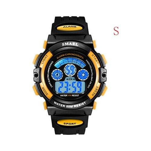 SMAEL Watches Fashion LED Digital Watch Children Wristwatches Student Sport Watches 50M Waterproof Alarm Clock 0508 Kid Watches